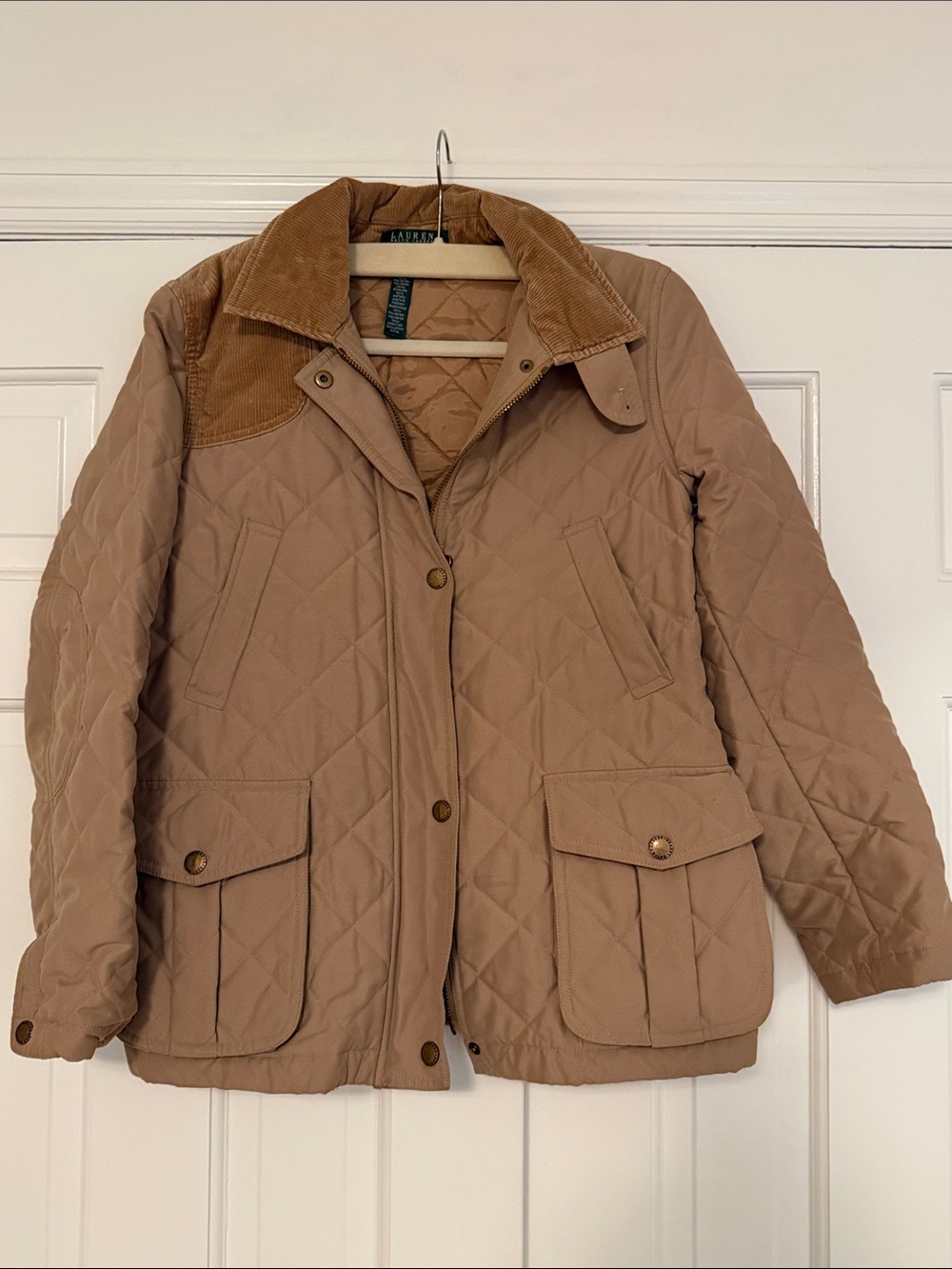 Ralph Lauren Women's Quilted Tan Jacket